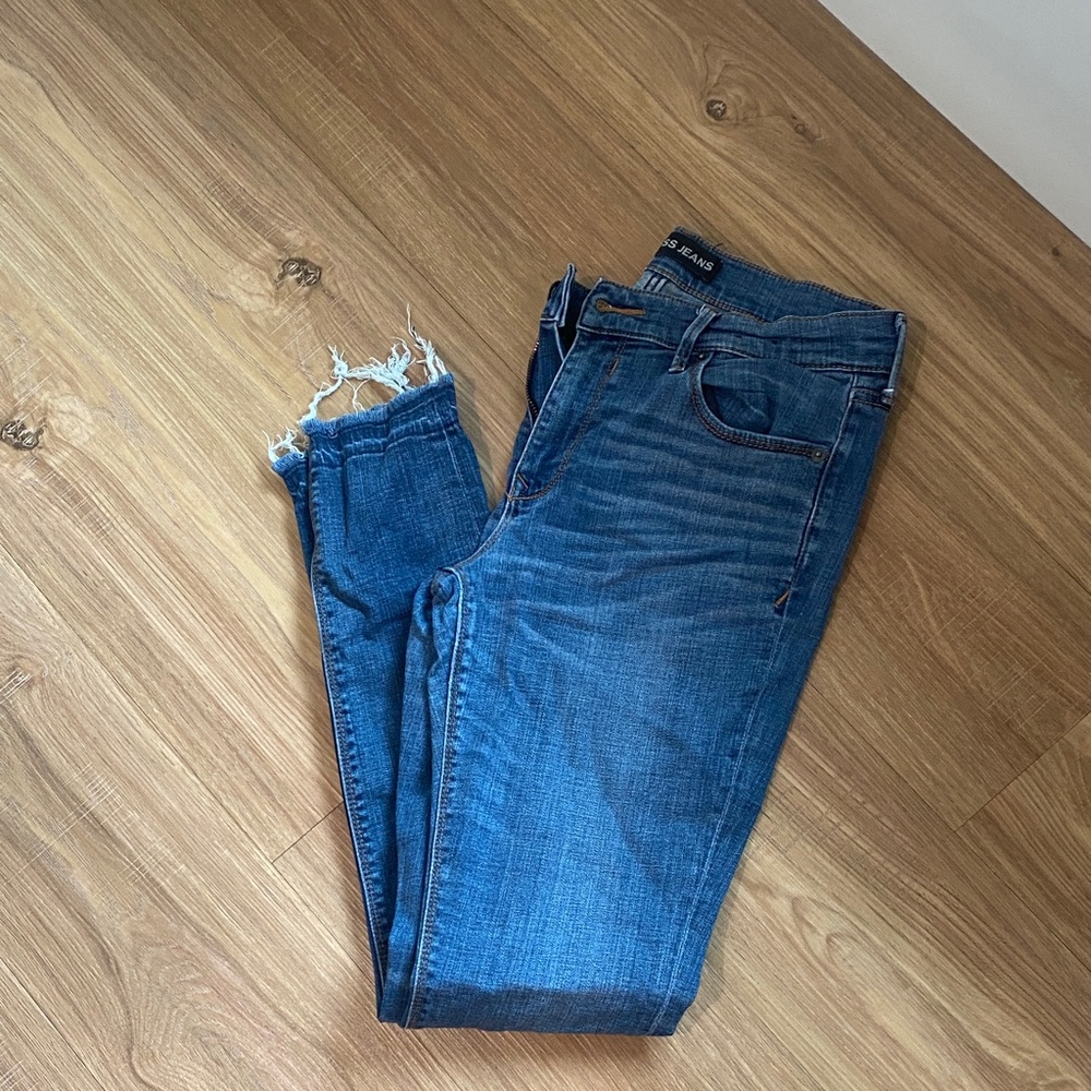Express Light Blue Denim Leggings